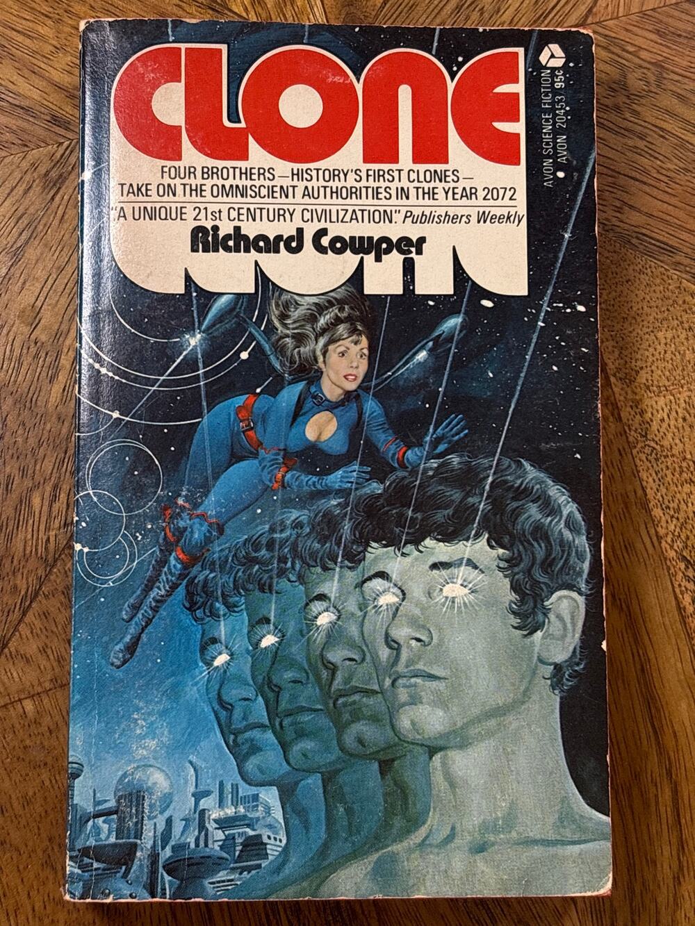 CLONE Richard Cowper 1974 VG 1st Avon Paperback Classic Sci-Fi